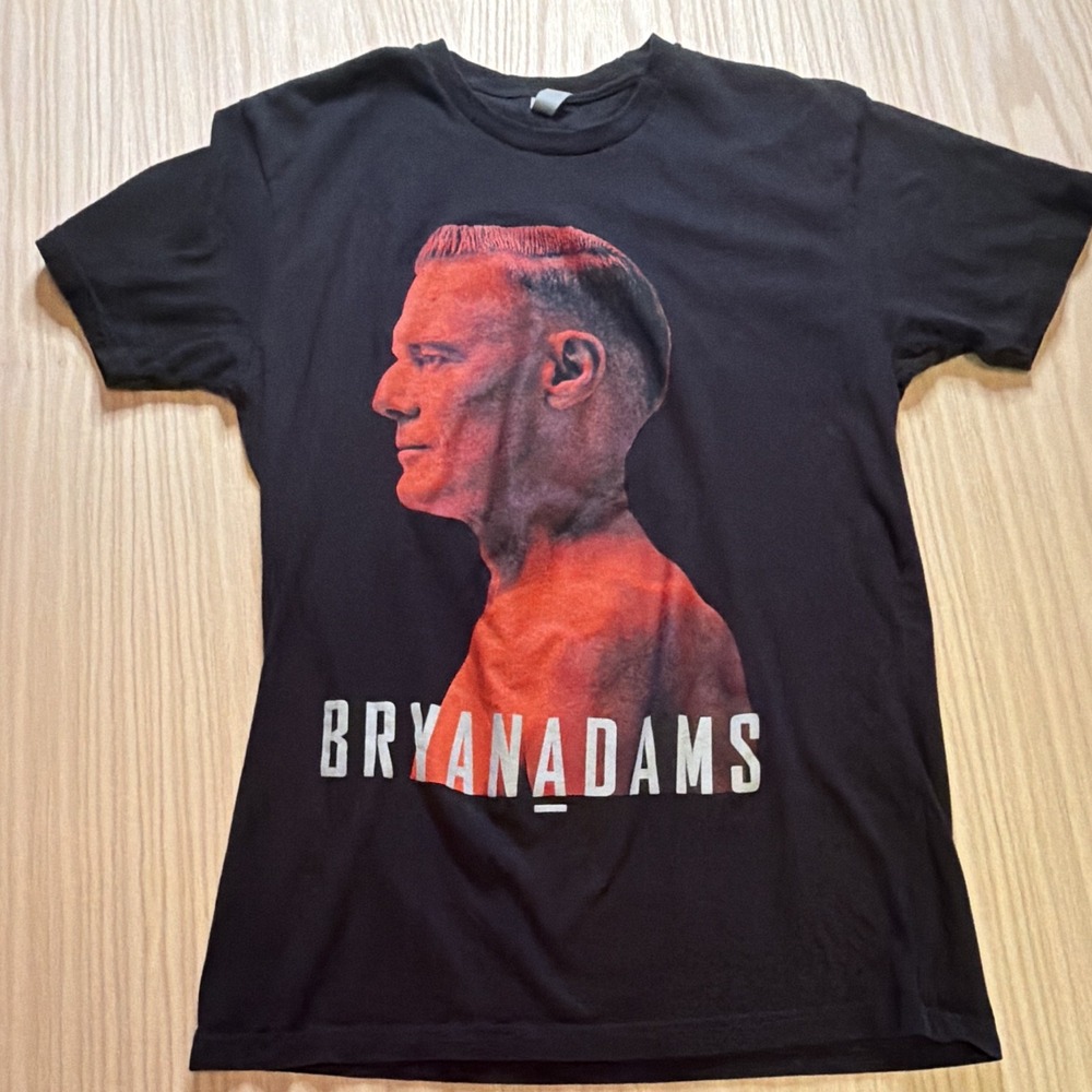 Bryan Adams Shine A Light 2019 Tour Next Level Black Graphic T Shirt Mens Medium